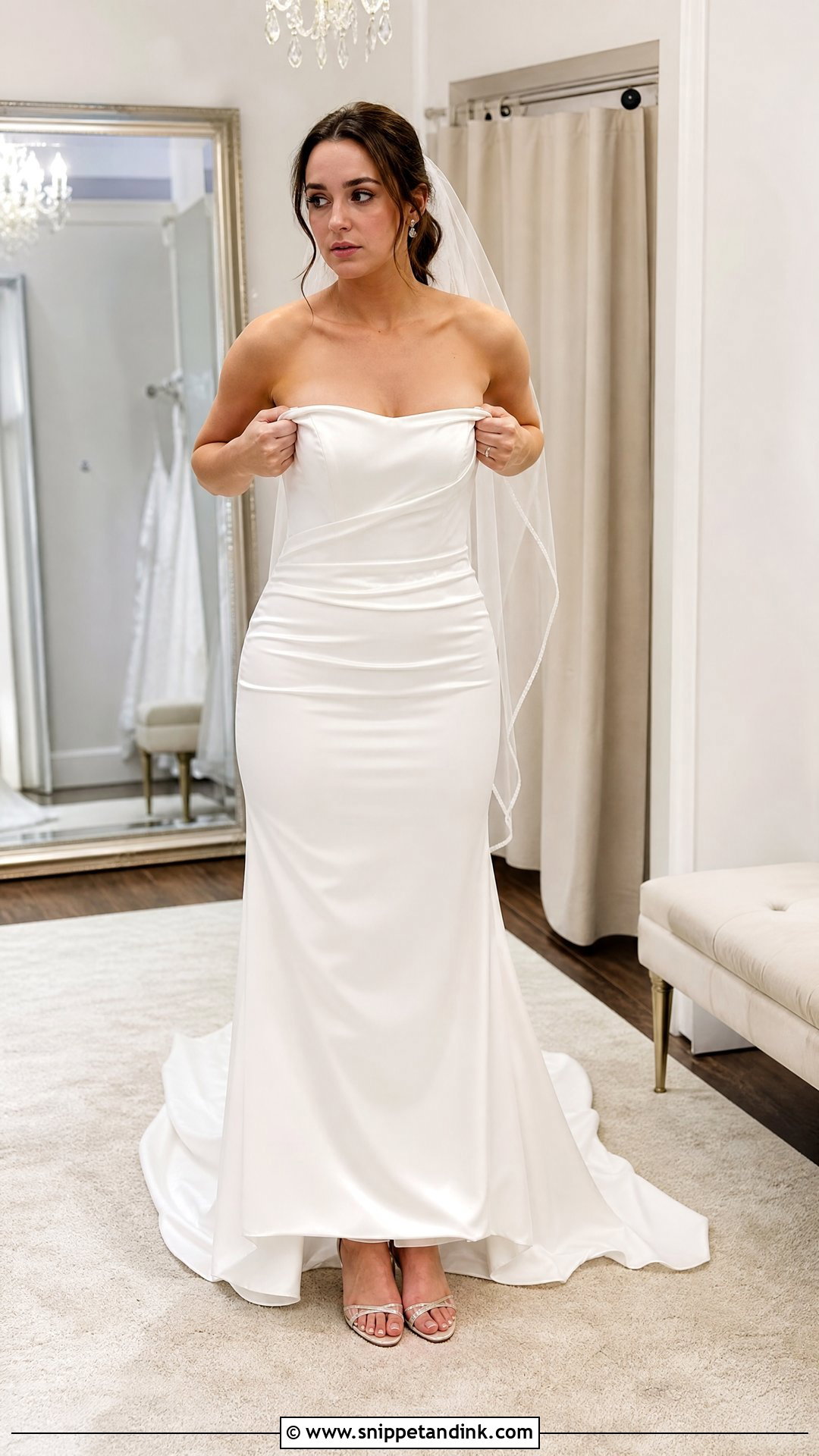 Uncomfortable Strapless Wedding Dress - Snippet and Ink - 30 Worst Wedding Dress Ideas