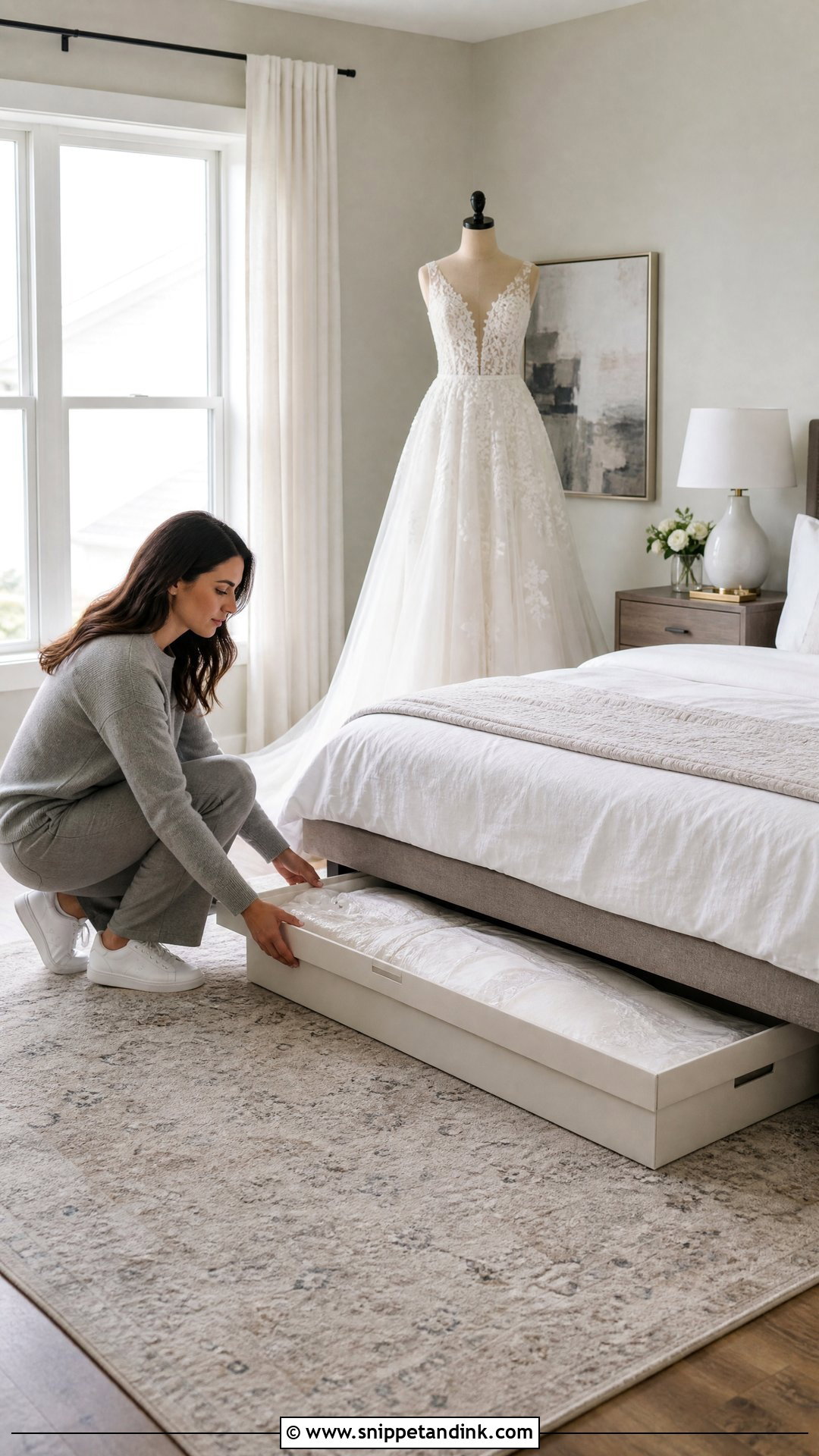 Under Bed Wedding Dress Storage - Snippet and Ink - 20 Wedding Dress Storage Ideas