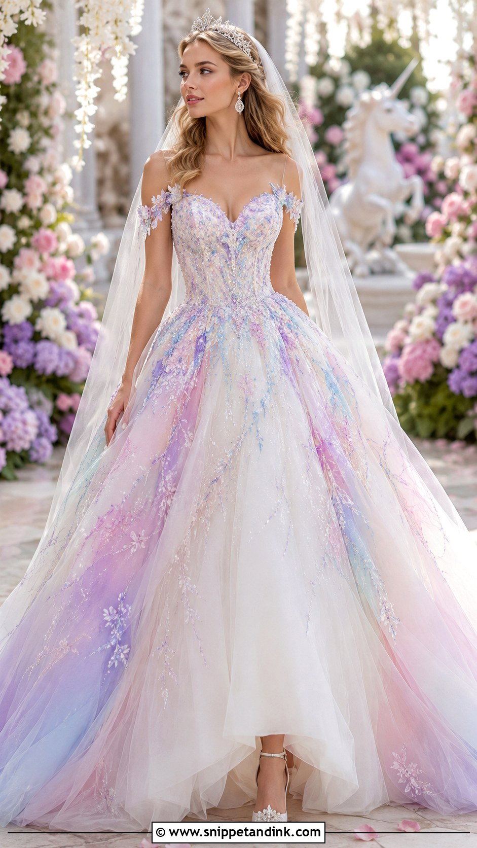 Unicorn Wedding Dress - Snippet and Ink - 20 Mythical Wedding Dress Ideas