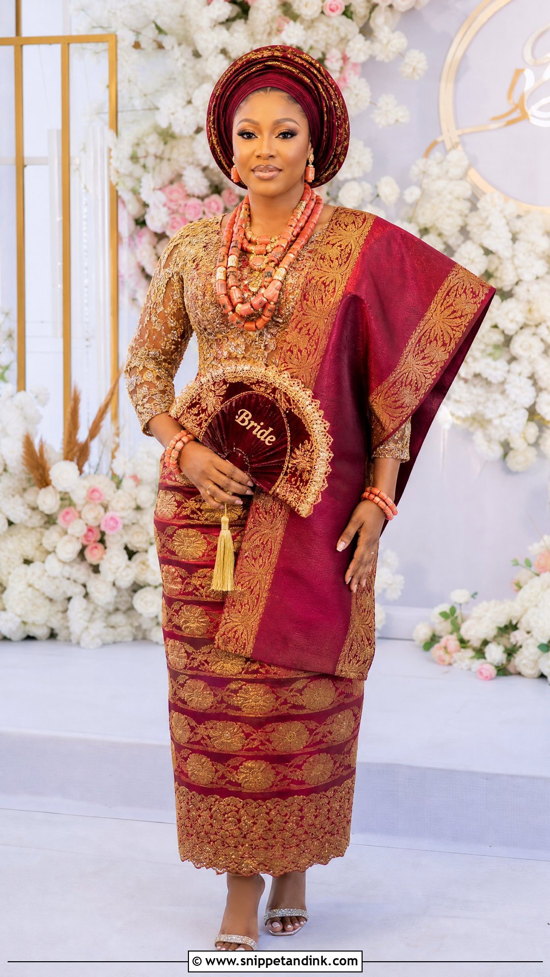 Urhobo Bride Two Wrapper Outfit - Snippet and Ink - 25 Urhobo Traditional Wedding Attire Ideas