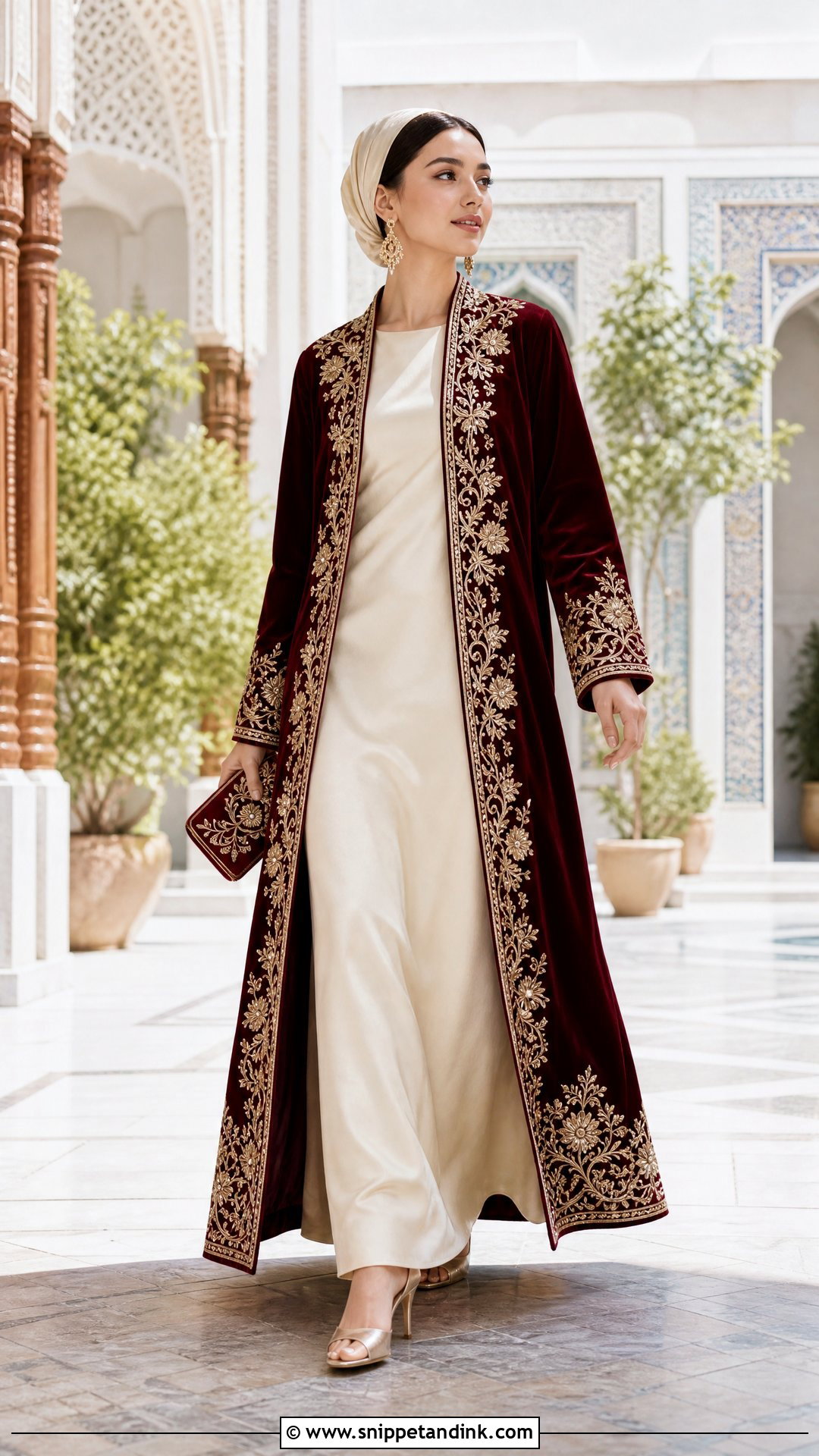 Uzbek Wedding Dress With Embroidered Chapan - Snippet and Ink - 20 Uzbek Wedding Dress Ideas