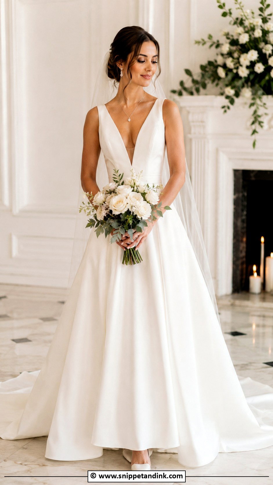V Neck Marriage Dress - Snippet and Ink - 25 Marriage Dresses for Women