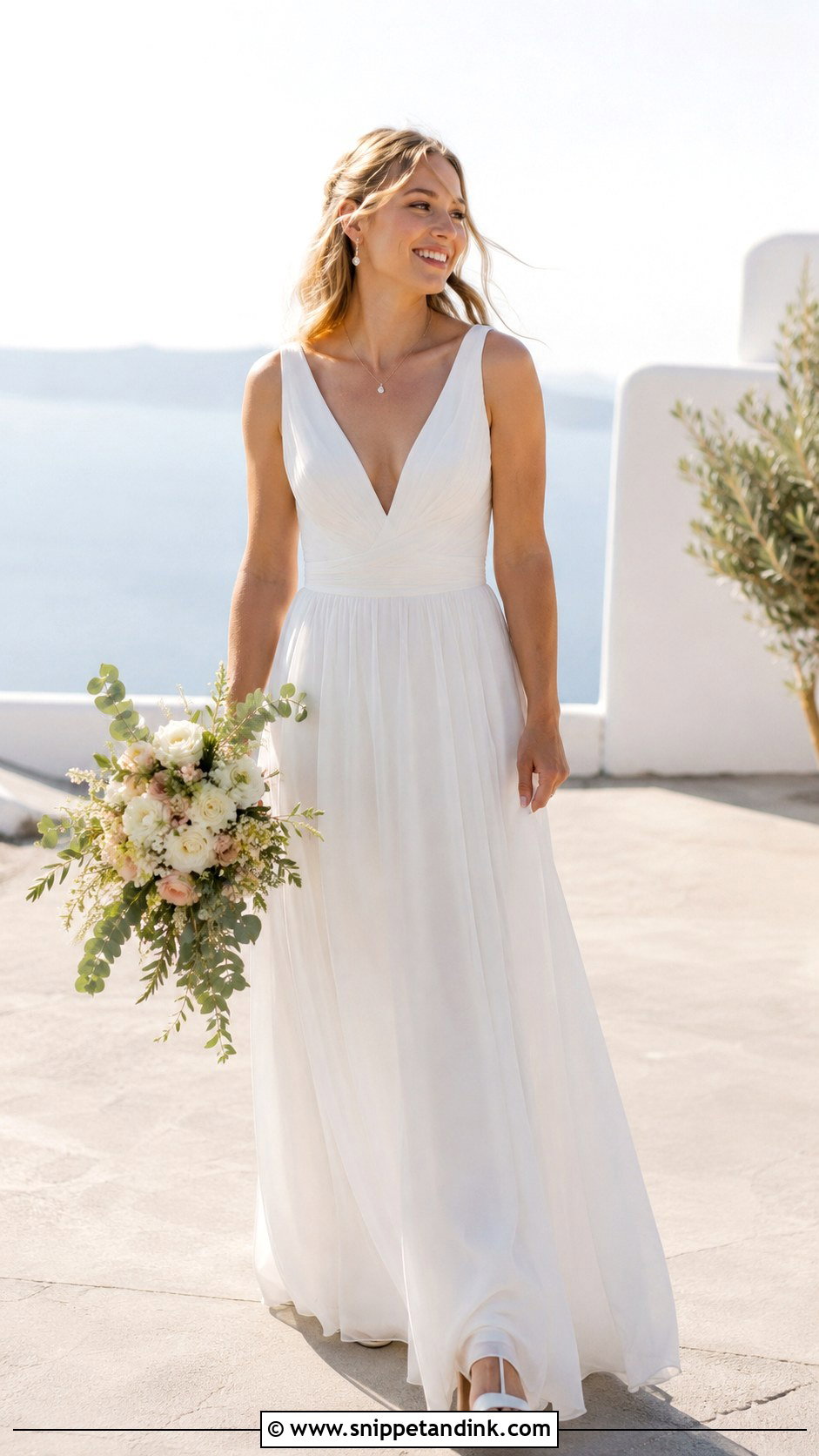V Neck Wedding Dress - Snippet and Ink - 25 Wedding Dresses Gown