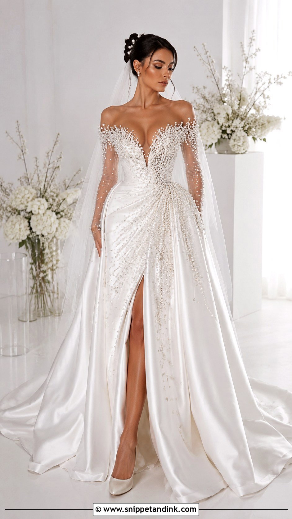 Valdrin Sahiti Pearl Wedding Dress - Snippet and Ink - 25 Valdrin Sahiti Wedding Dresses