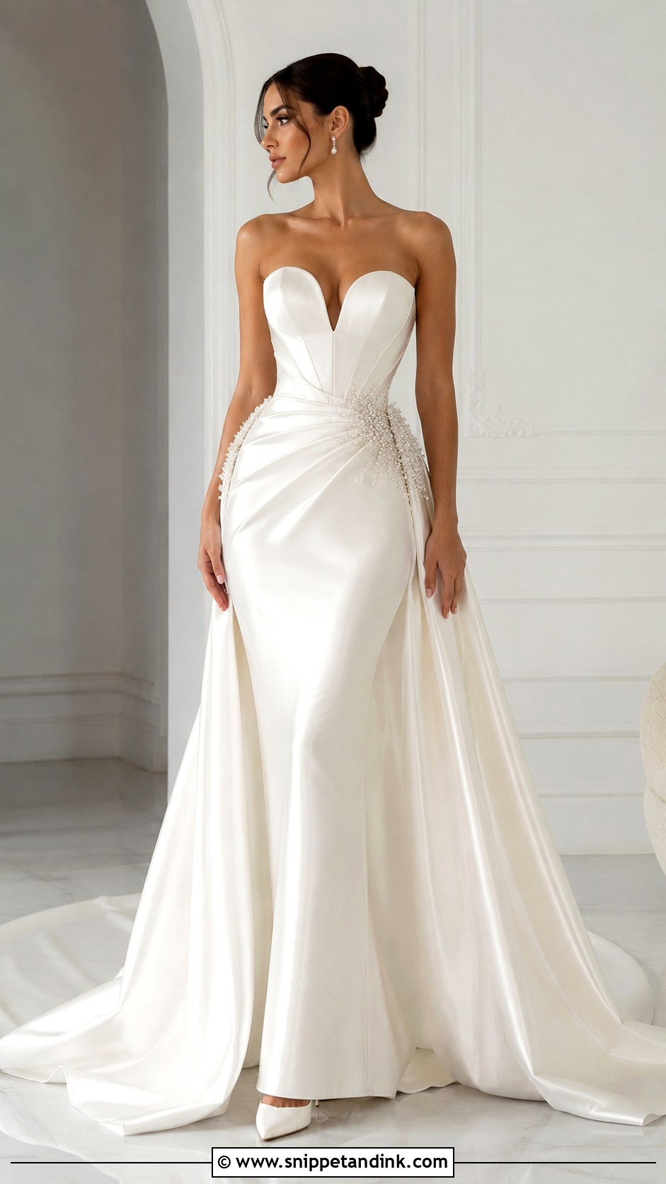 Valdrin Sahiti Satin Wedding Dress - Snippet and Ink - 25 Valdrin Sahiti Wedding Dresses
