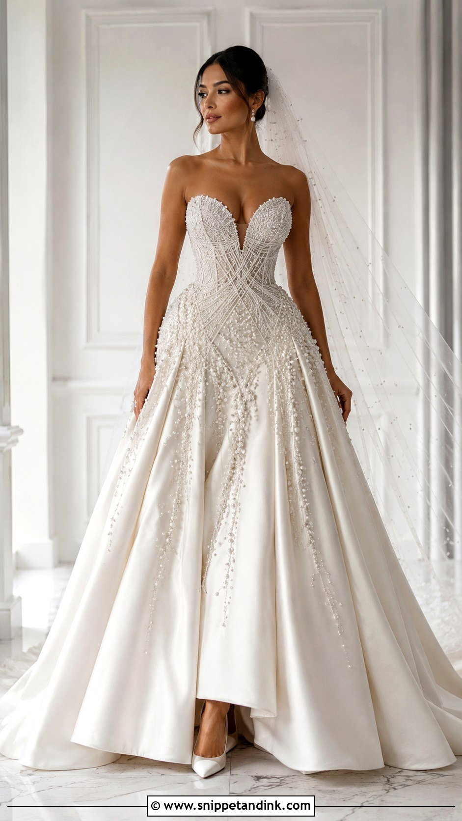 Valdrin Sahiti Strapless Wedding Dress - Snippet and Ink - 25 Valdrin Sahiti Wedding Dresses