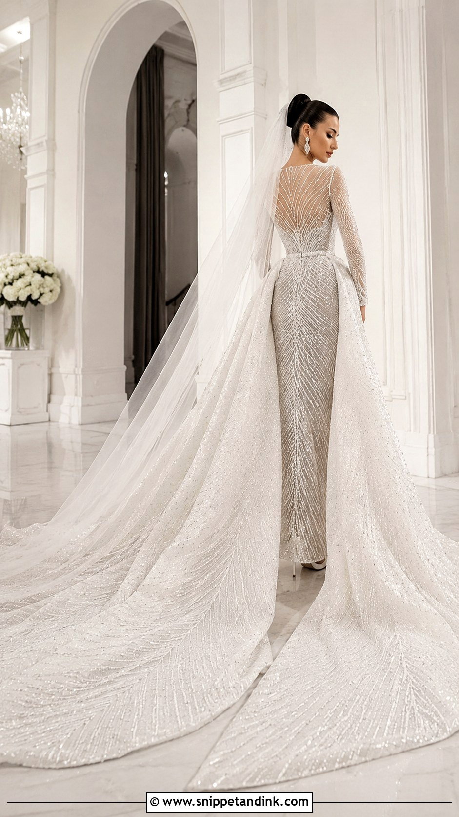 Valdrin Sahiti Train Wedding Dress - Snippet and Ink - 25 Valdrin Sahiti Wedding Dresses