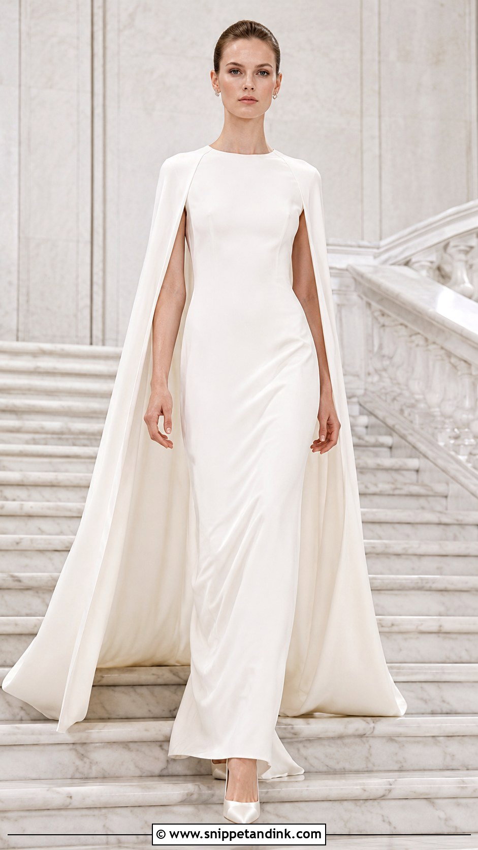 Valentino Cape Wedding Dress - Snippet and Ink - 25 Valentino Wedding Dress Ideas