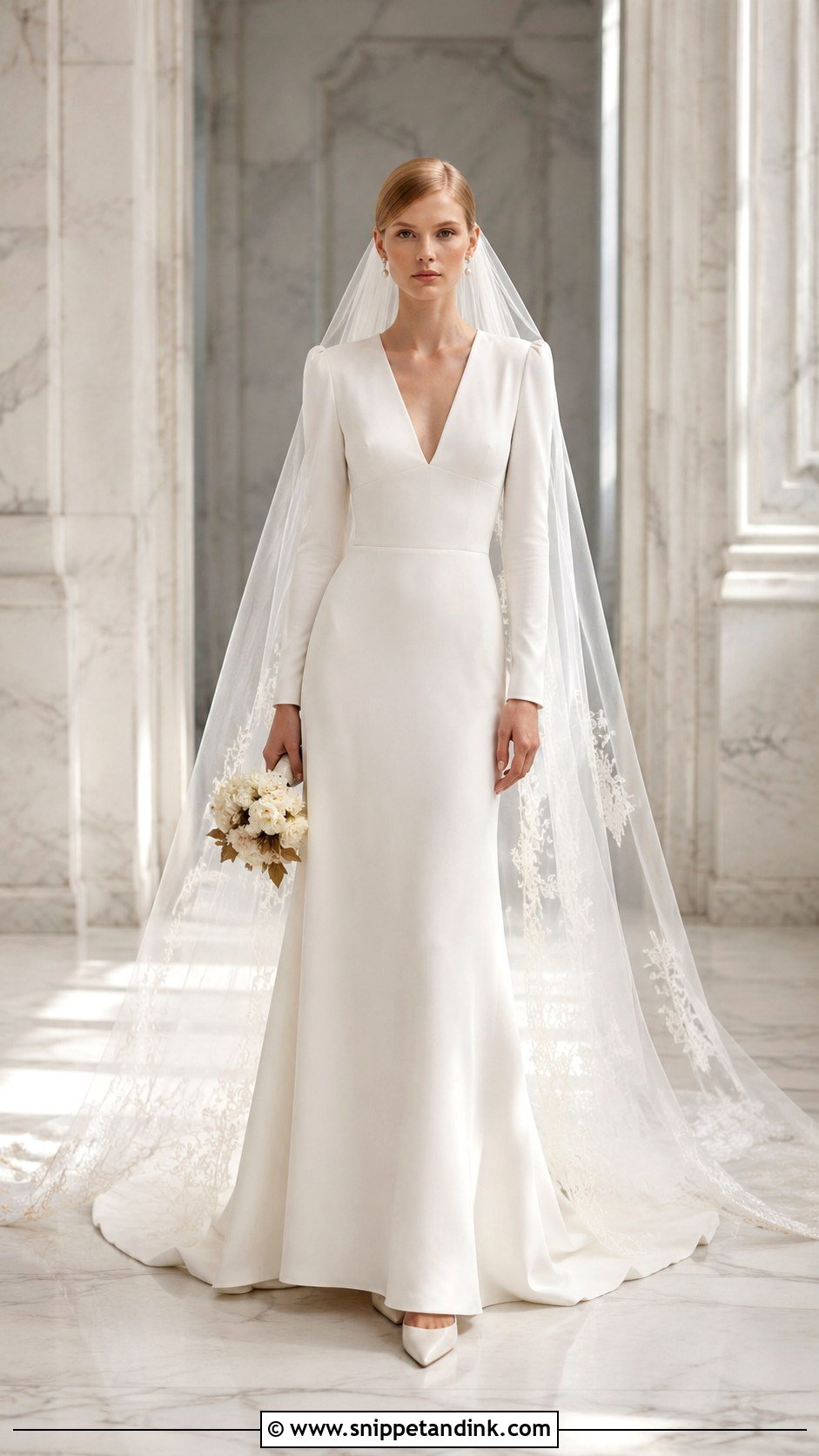 Valentino Long Sleeve Wedding Dress - Snippet and Ink - 25 Valentino Wedding Dress Ideas
