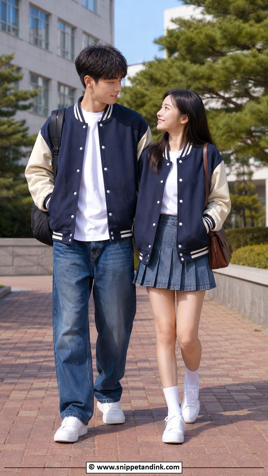 Varsity Jacket Couple Fit - Snippet and Ink - 30 Couple Fits Ideas