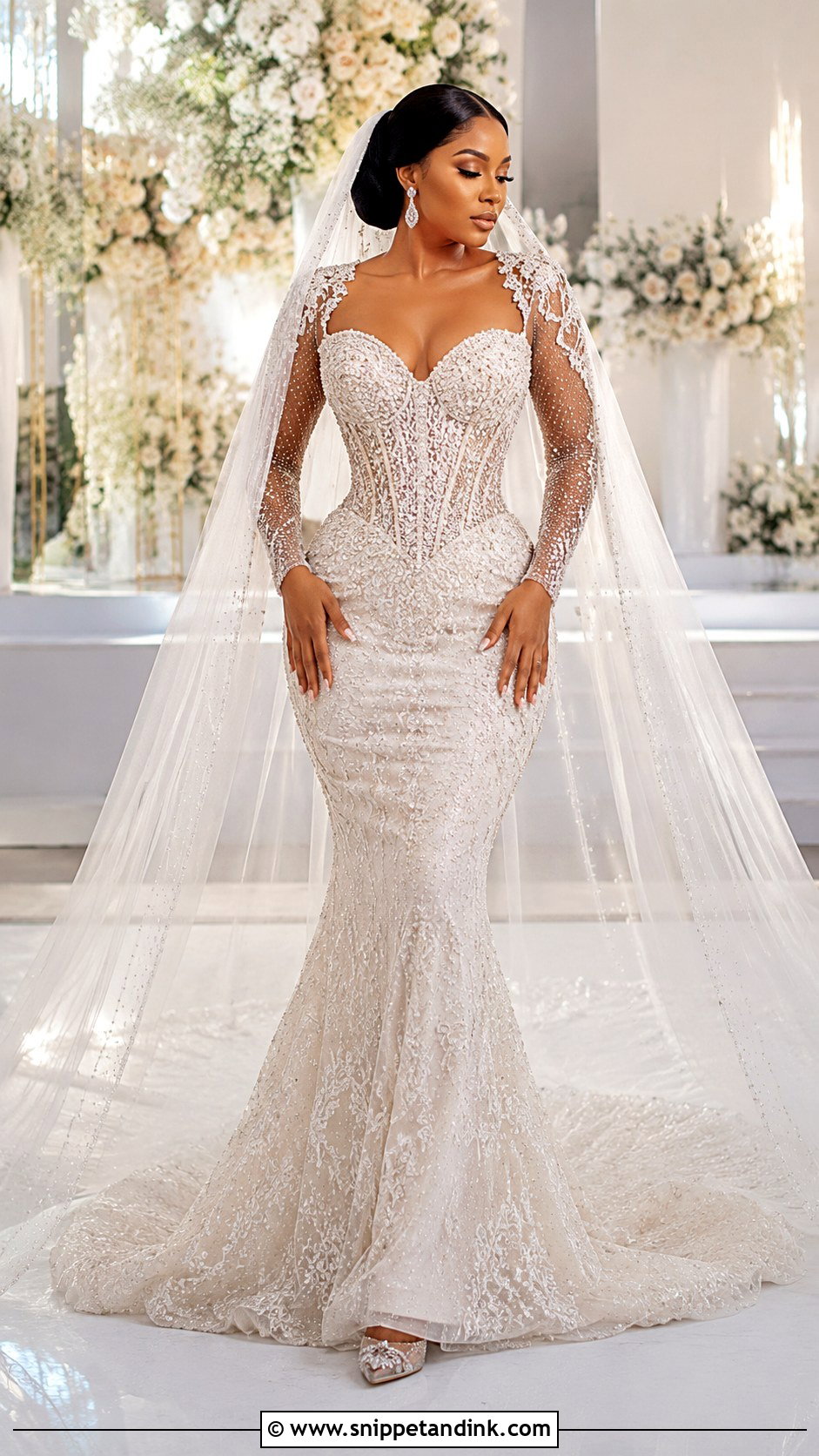 Veekee James Corset Mermaid Wedding Dress - Snippet and Ink - 25 Veekee James Wedding Dress Ideas