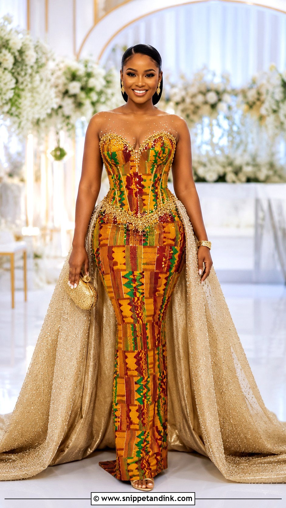 Veekee James Kente Wedding Dress - Snippet and Ink - 25 Veekee James Wedding Dress Ideas