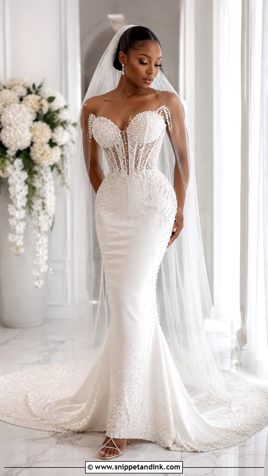 Veekee James Pearl Wedding Dress - Snippet and Ink - 25 Veekee James Wedding Dress Ideas
