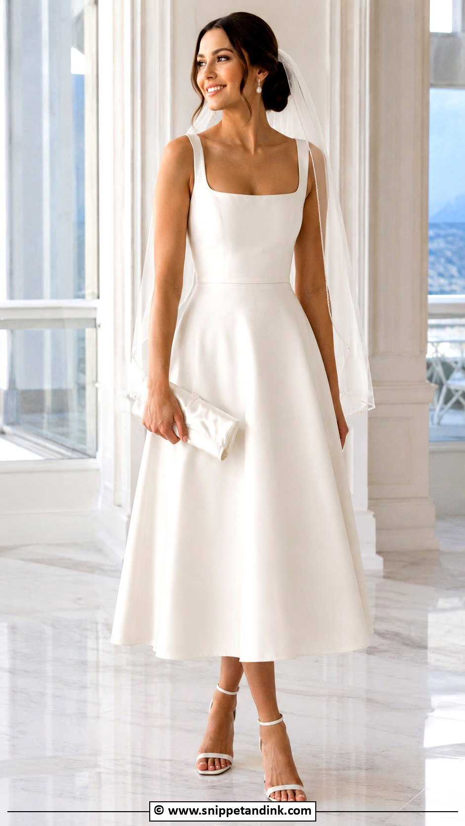 Vegas Wedding A Line Dress - Snippet and Ink - 30 Vegas Wedding Dress Ideas