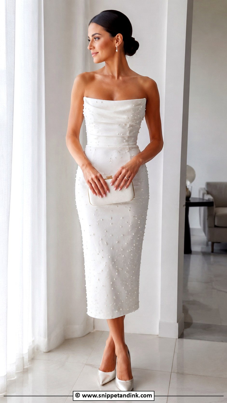 Vegas Wedding Pearl Dress - Snippet and Ink - 30 Vegas Wedding Dress Ideas