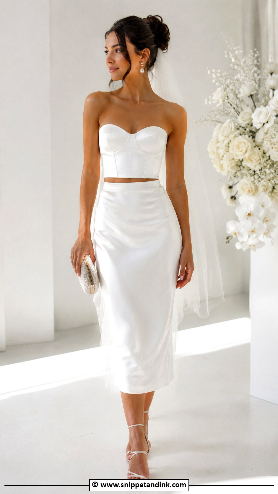 Vegas Wedding Two Piece Set - Snippet and Ink - 30 Vegas Wedding Dress Ideas