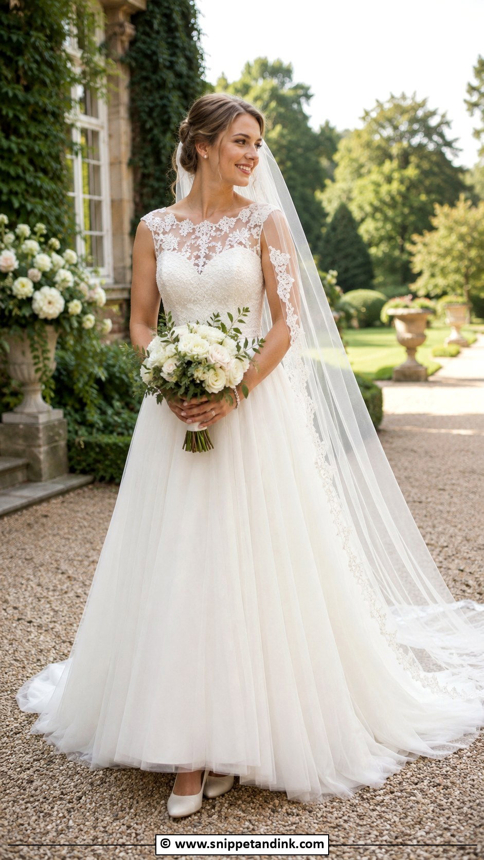 Veil And Lace Wedding Dress - Snippet and Ink - 30 Ethereal Wedding Dress Romantic Ideas