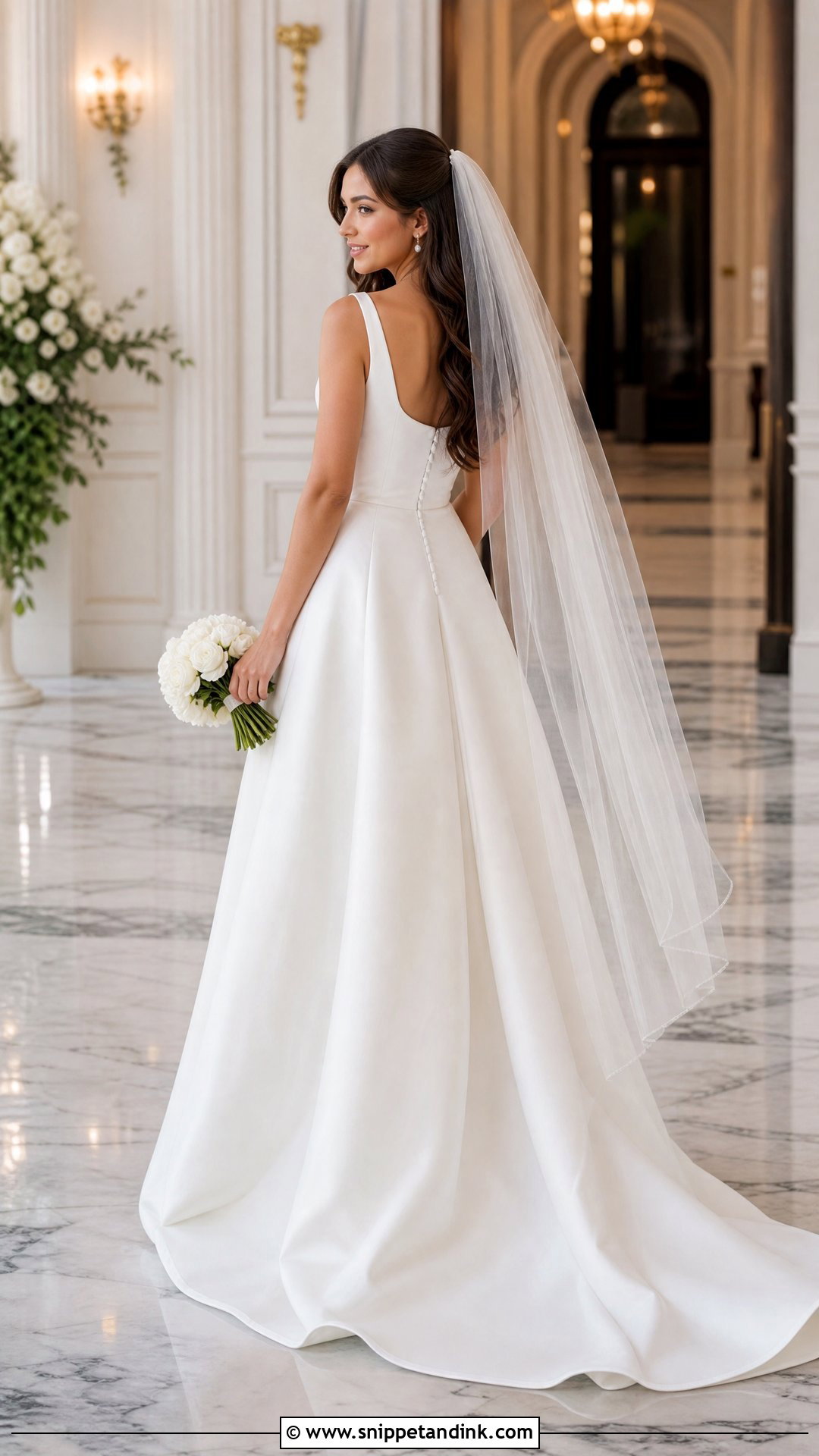 Veil With Hair Down Bridal Look - Snippet and Ink - 20 Hair Down Bridal Styles