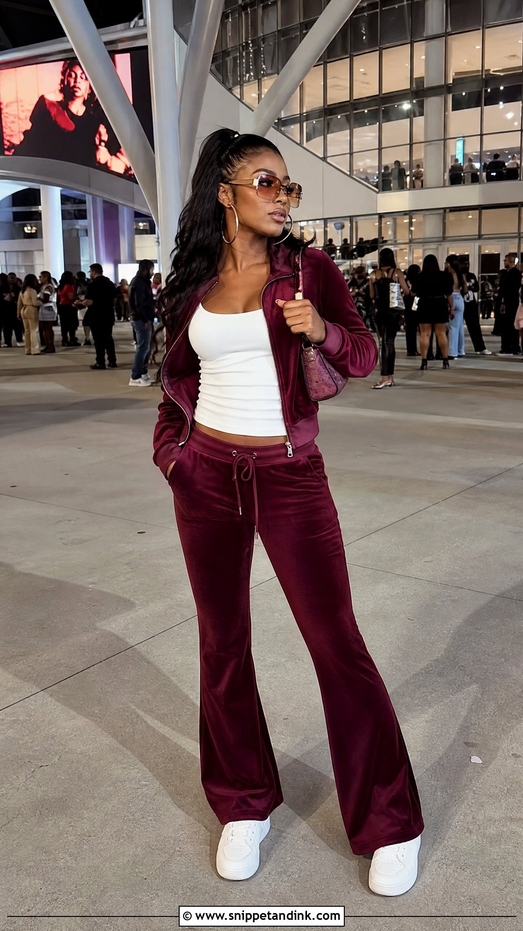 Velour Tracksuit Usher Concert Outfit - Snippet and Ink - 20 Usher Outfit Ideas