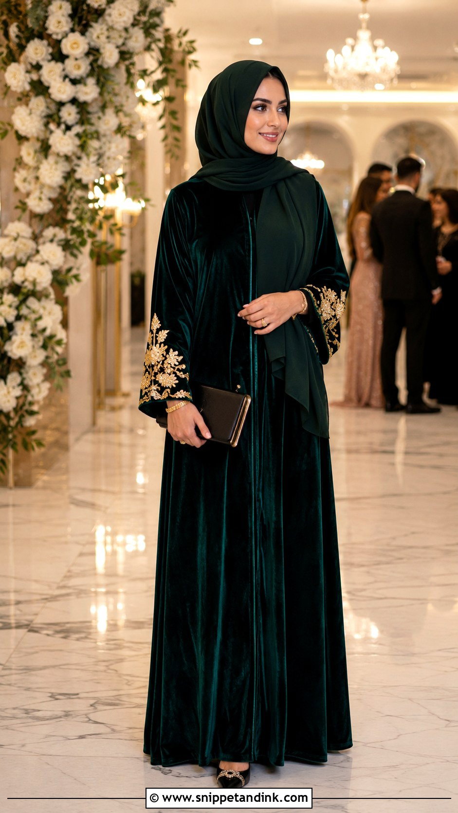 Velvet Abaya - Snippet and Ink - 30 Wedding Abaya Ideas