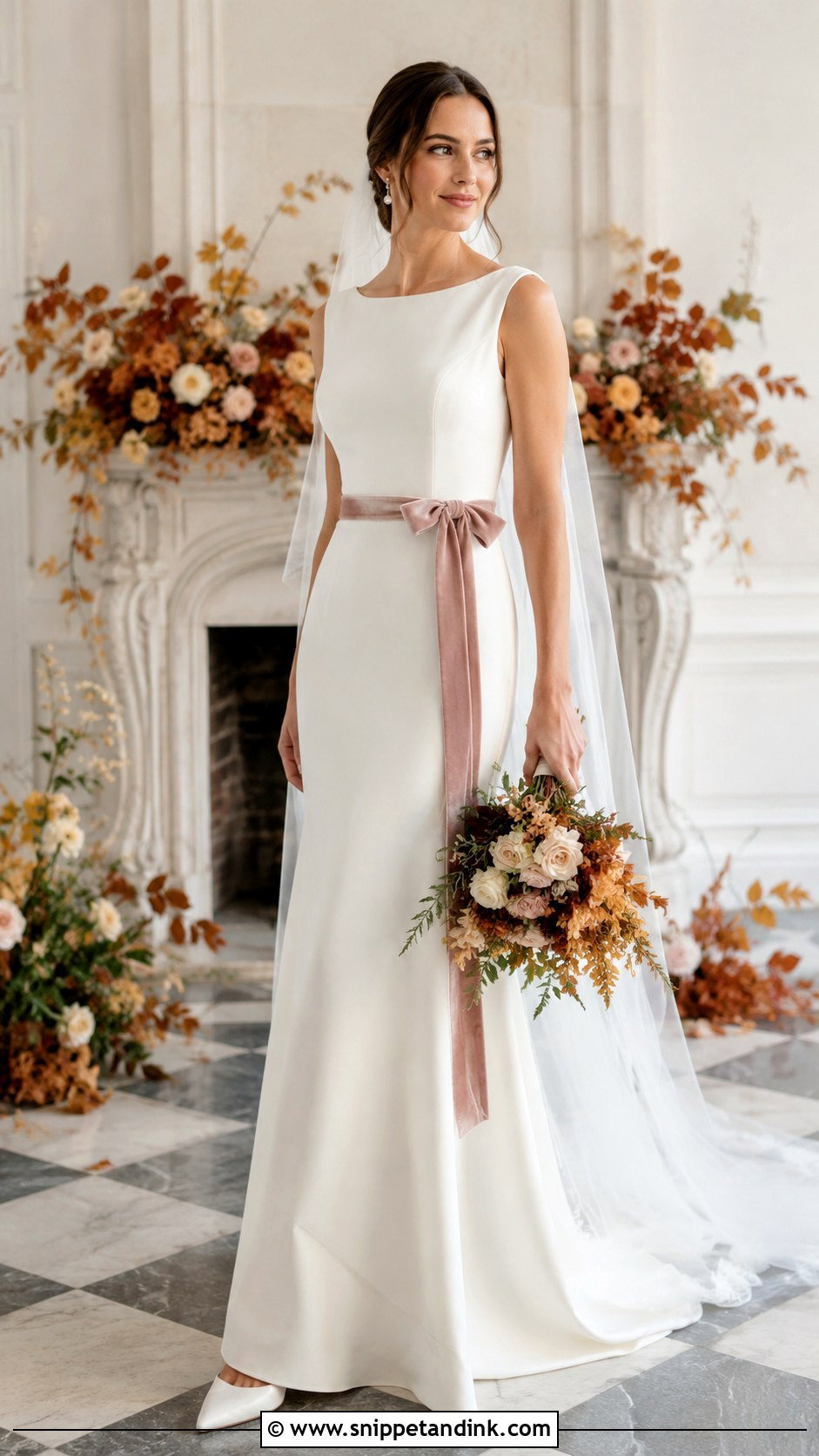 Velvet Accent Wedding Dress - Snippet and Ink - 25 Fall Wedding Dresses Bride