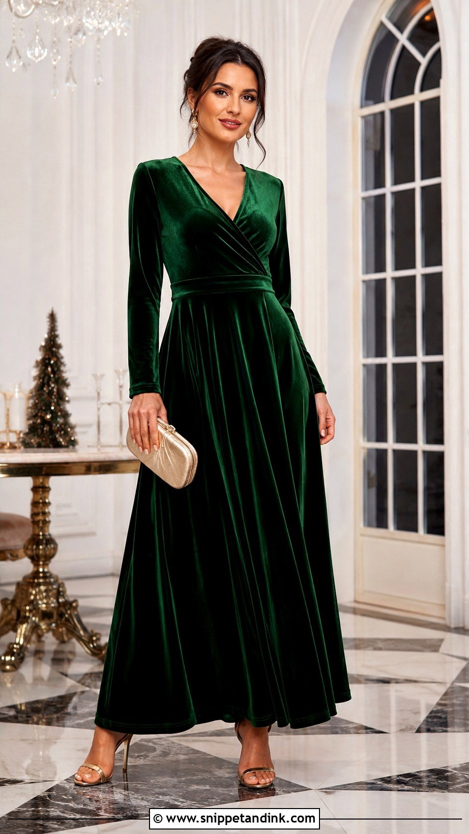 Velvet Aline Gown Outfit - Snippet and Ink - 25 Aline Gown Ideas
