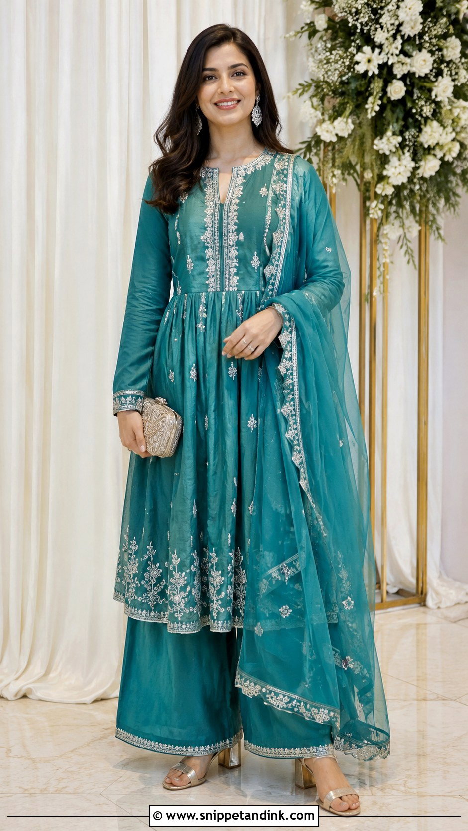 Velvet Anarkali Suit For Winter Wedding - Snippet and Ink - 25 Anarkali Suits for Wedding