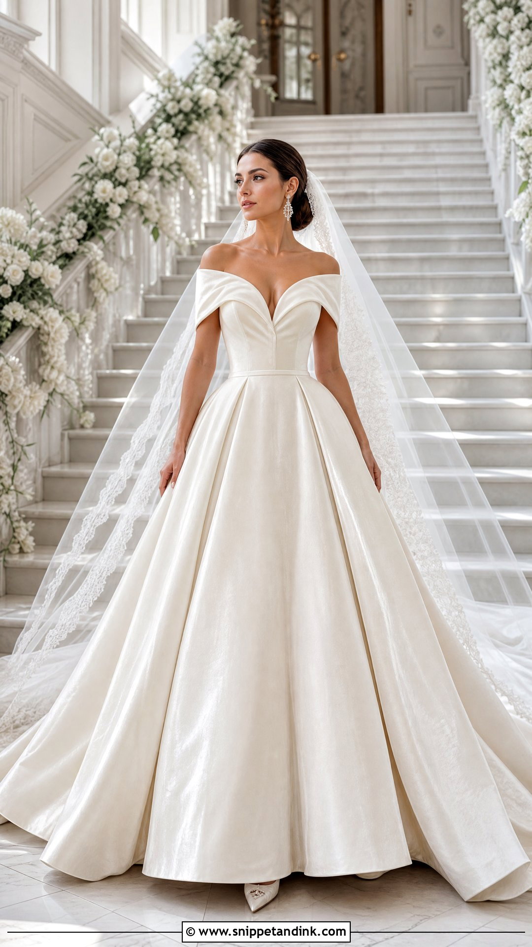 Velvet Ball Gown Wedding Dress - Snippet and Ink - 25 Velvet Wedding Dress Ideas