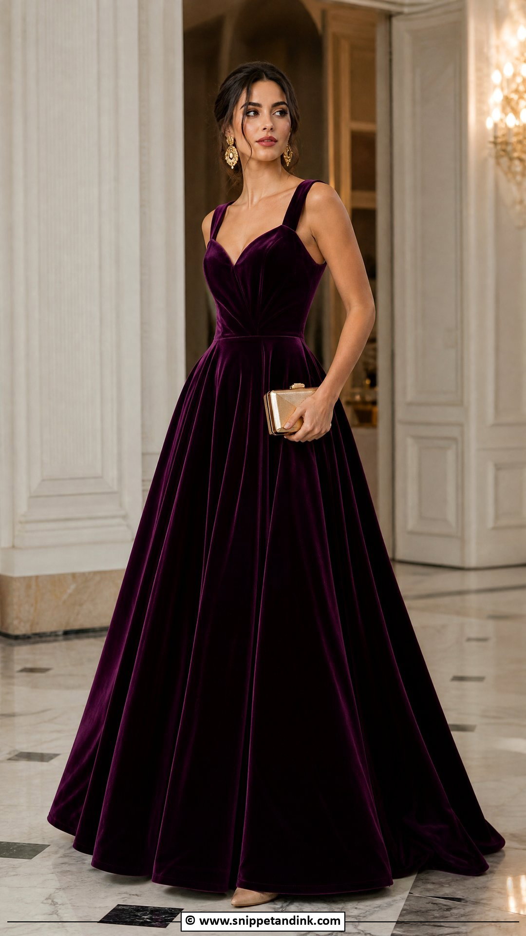 Velvet Ball Gown - Snippet and Ink - 35 Ball Gown Ideas