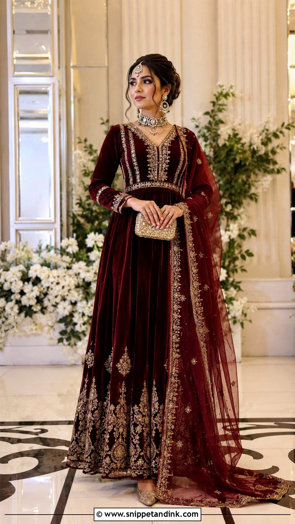 Velvet Barat Maxi - Snippet and Ink - 25 Barat Dresses