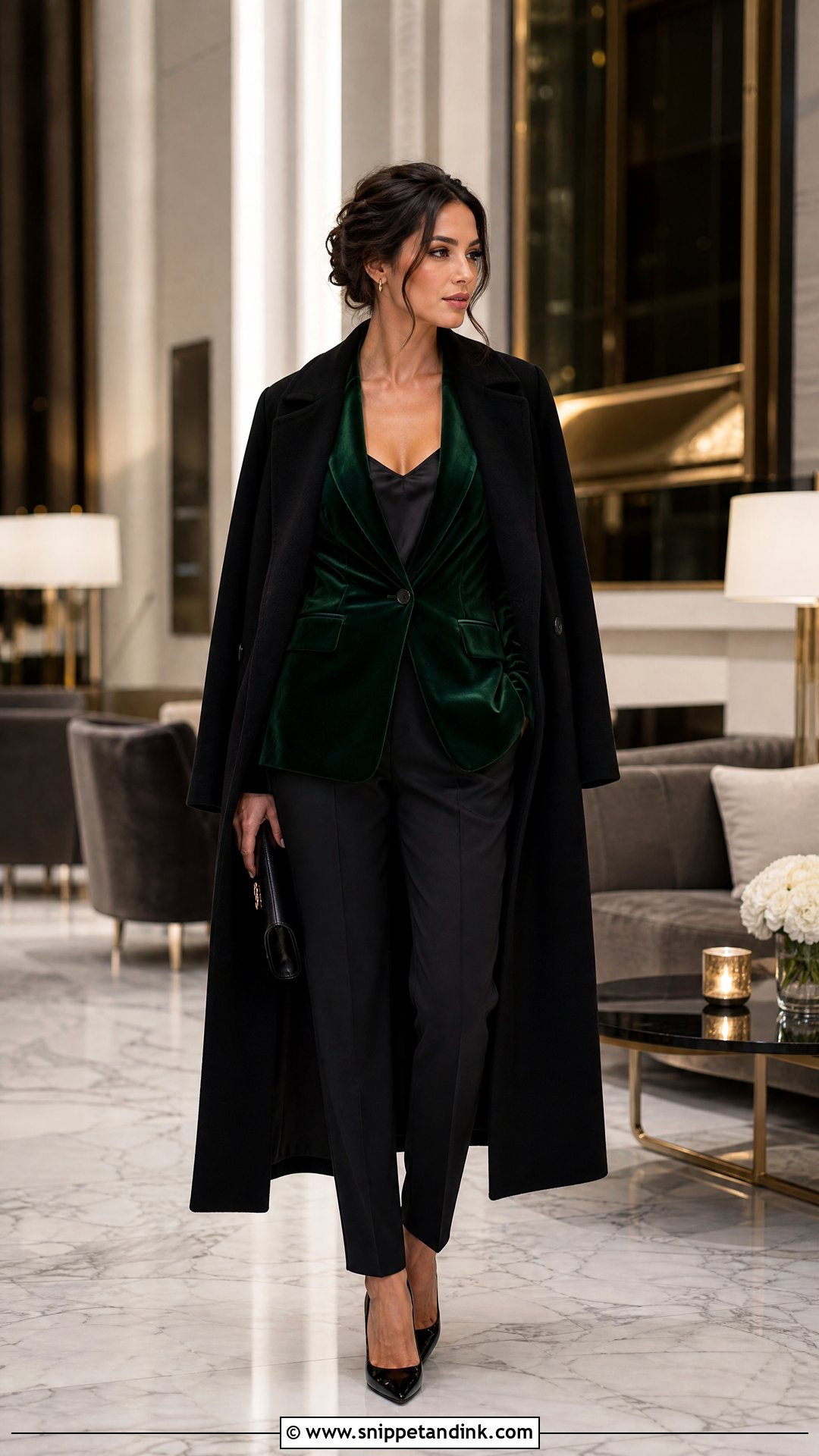 Velvet Blazer Winter Rehearsal Dinner Outfit - Snippet and Ink - 25 Winter Rehearsal Dinner Outfit Ideas