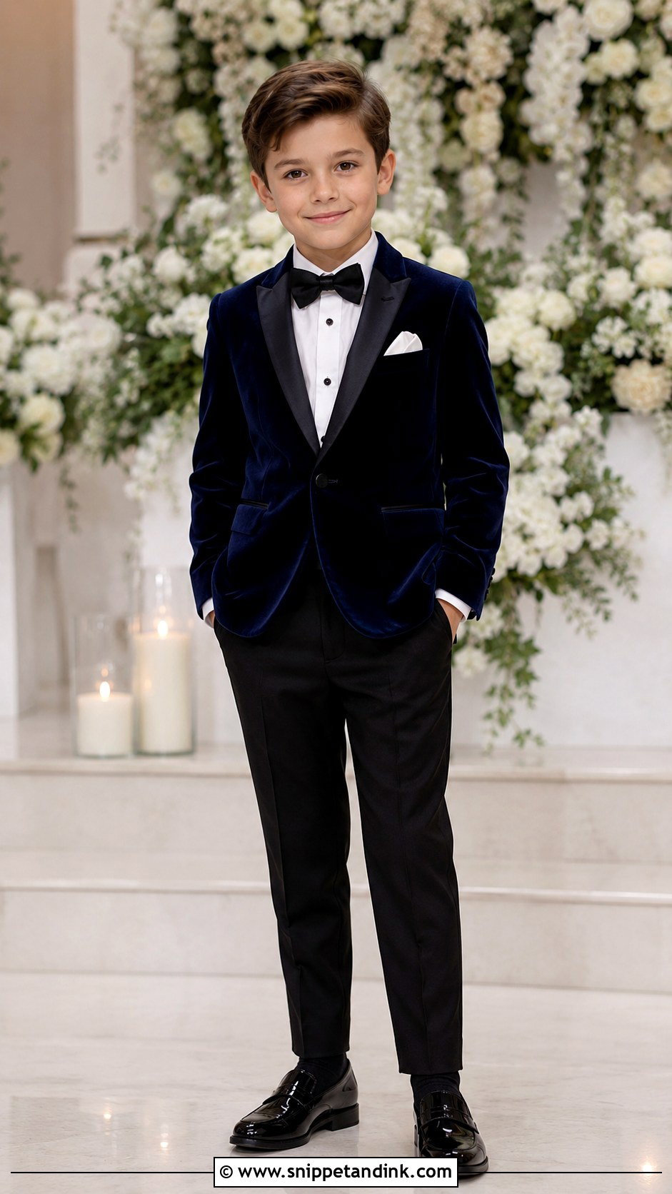 Velvet Boys Wedding Tuxedo - Snippet and Ink - 20 Kids Tuxedo Boys Wedding Ideas