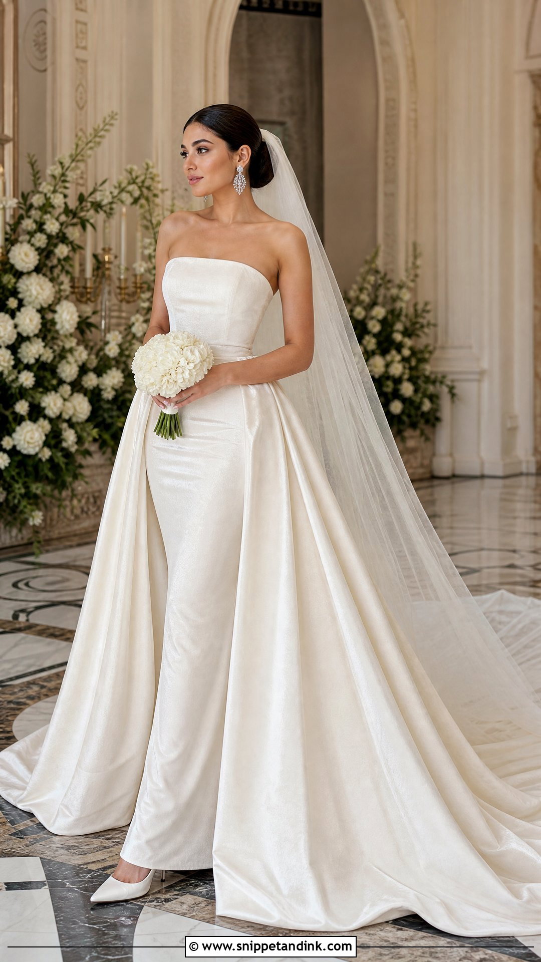 Velvet Bridal Dress With Overskirt - Snippet and Ink - 20 Velvet Bridal Dress Ideas