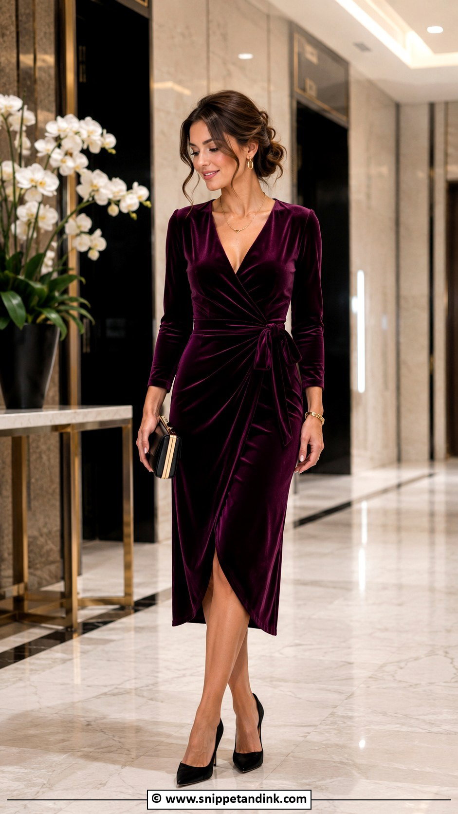 Velvet Cocktail Dress Wedding Outfit - Snippet and Ink - 30 Cocktail Dress Wedding Ideas