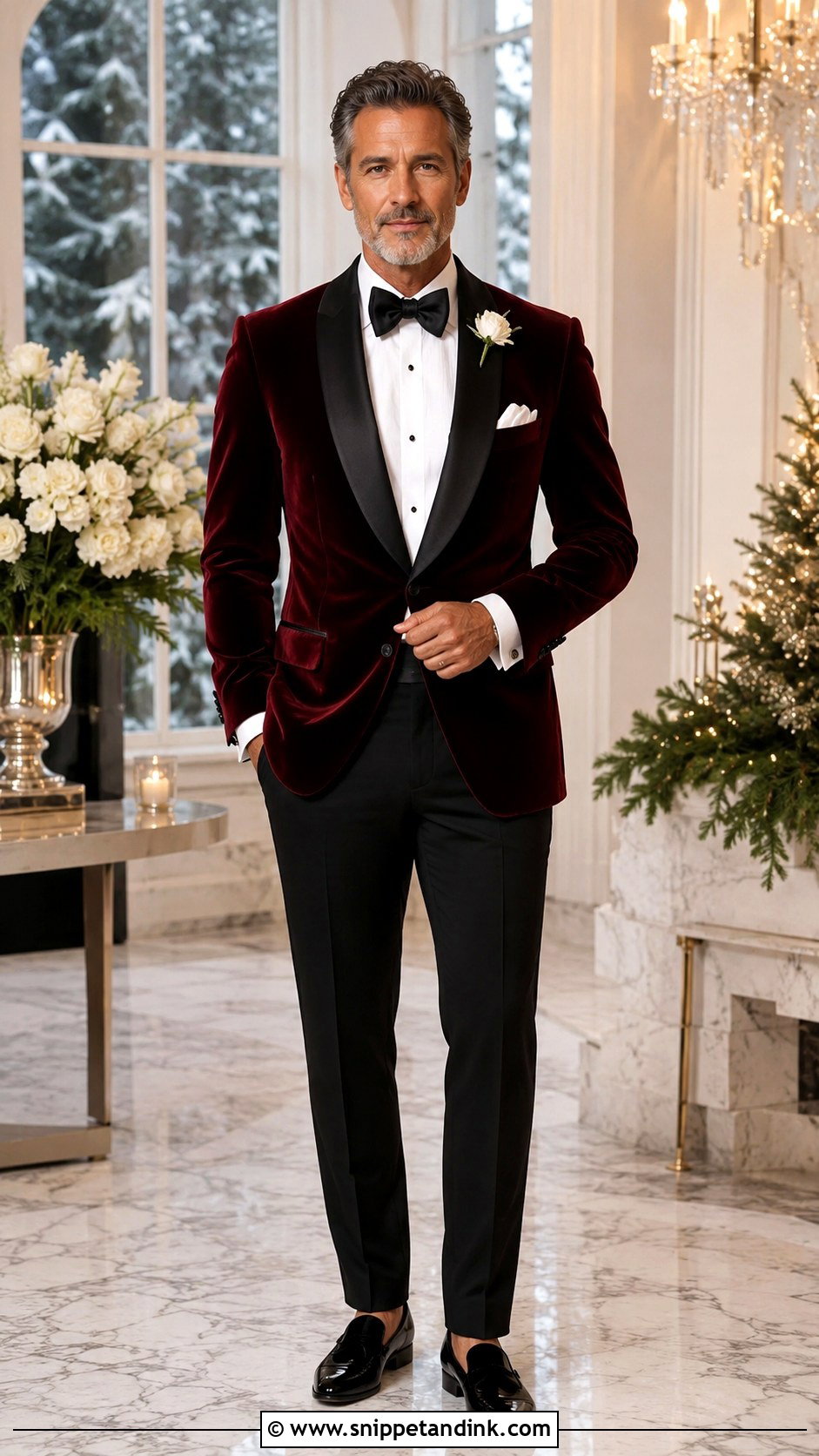 Velvet Dinner Jacket Father of Bride Outfit - Snippet and Ink - 20 Father of Bride Outfit Ideas