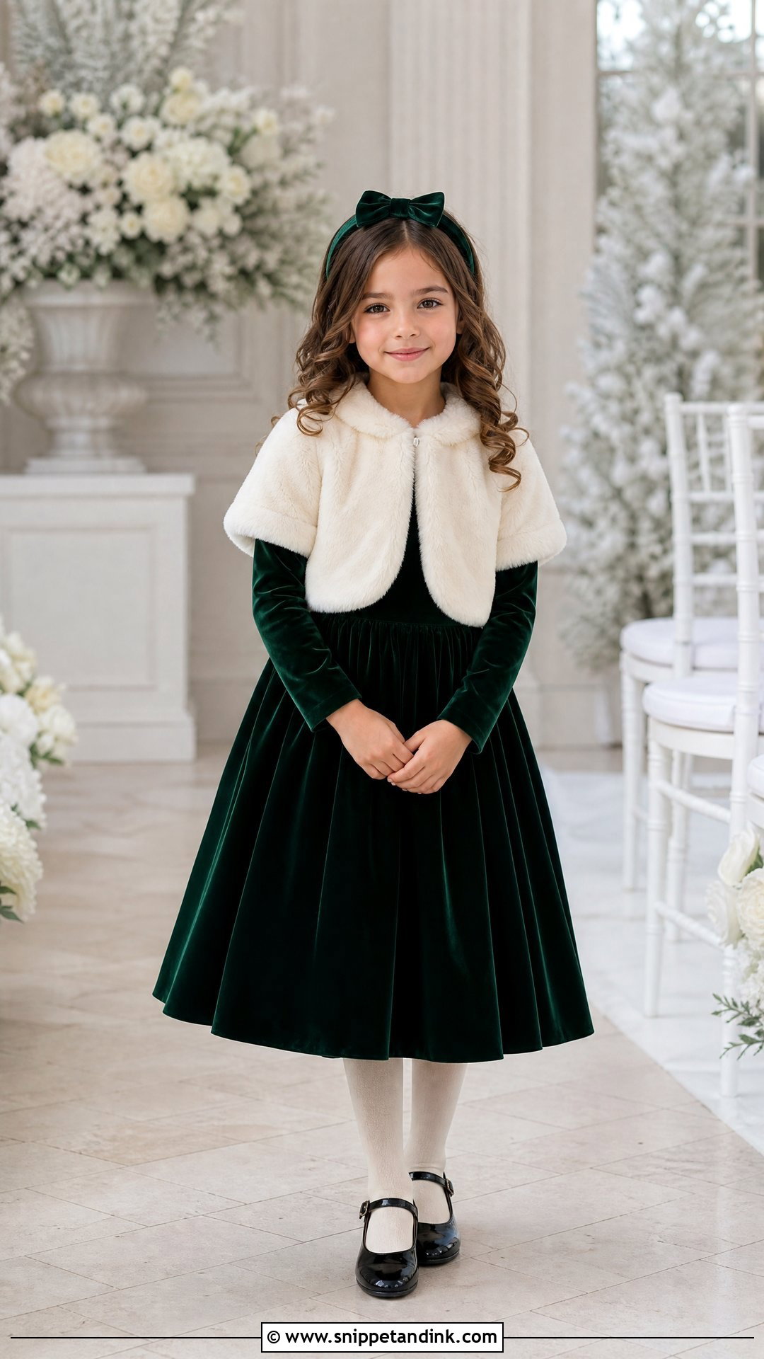 Velvet Flower Girl Wedding Dress - Snippet and Ink - 20 Wedding Dress for Kids Girl Ideas