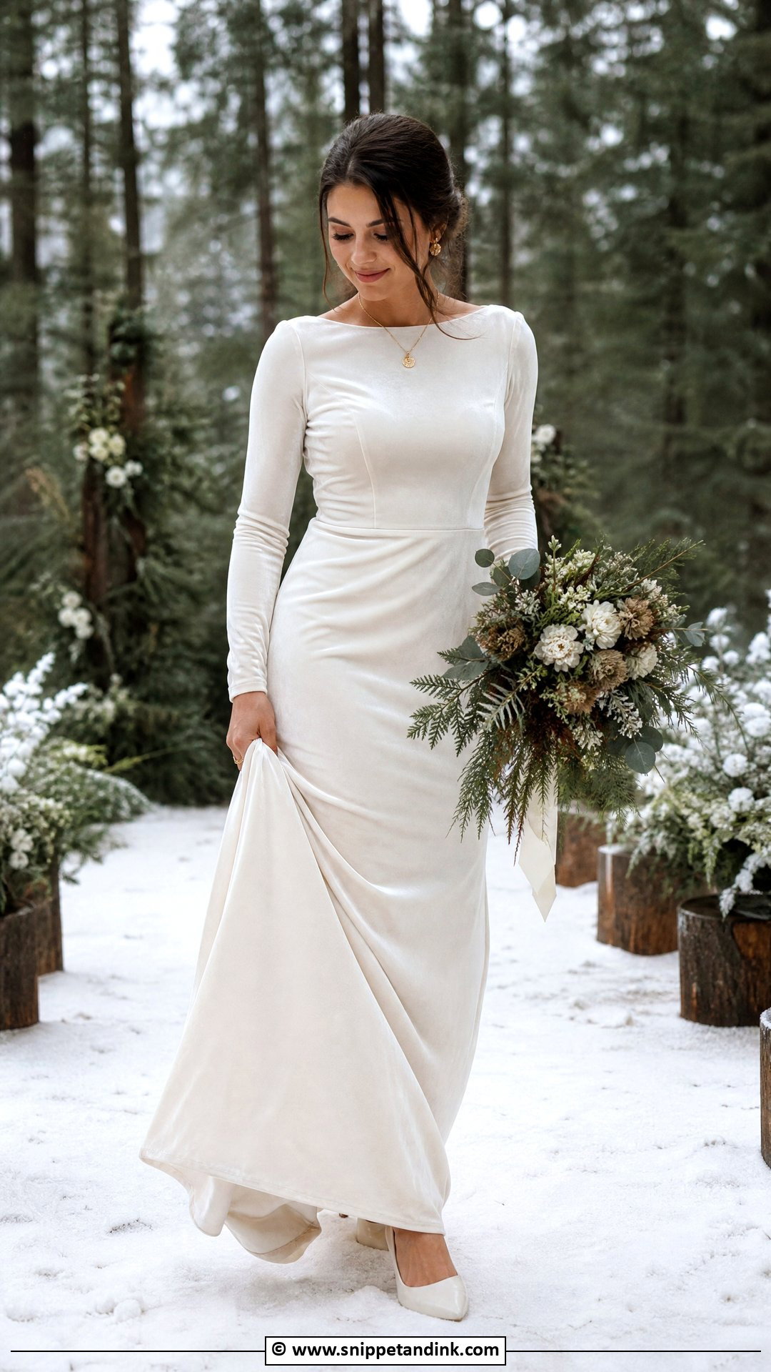 Velvet Forest Wedding Dress - Snippet and Ink - 35 Forest Wedding Dress Ideas