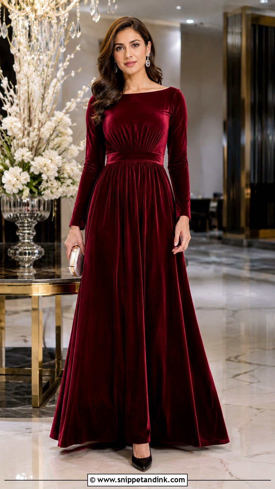 Velvet Frock Gown - Snippet and Ink - 20 Froks with Gown Ideas
