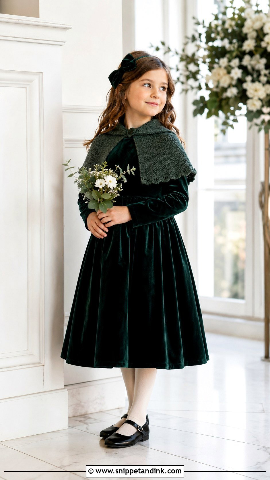 Velvet Girl Wedding Dress - Snippet and Ink - 20 Drees Design for Girl Wedding Ideas