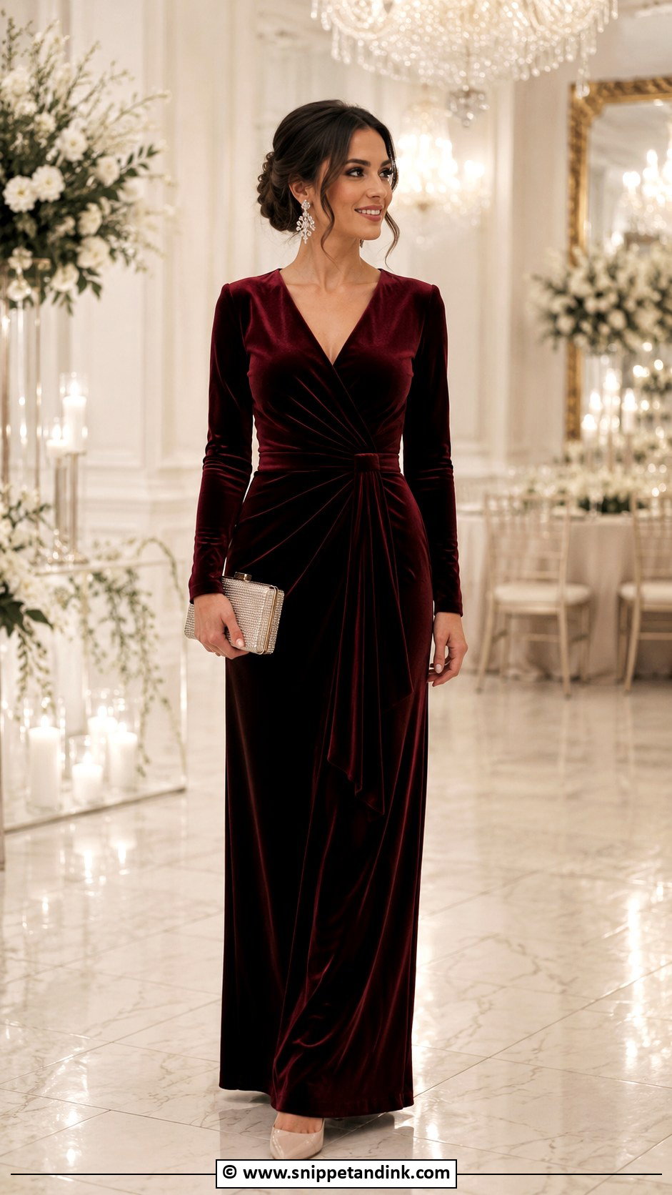 Velvet Gown For Winter Wedding Sister - Snippet and Ink - 30 Wedding Dress Ideas for Sisters