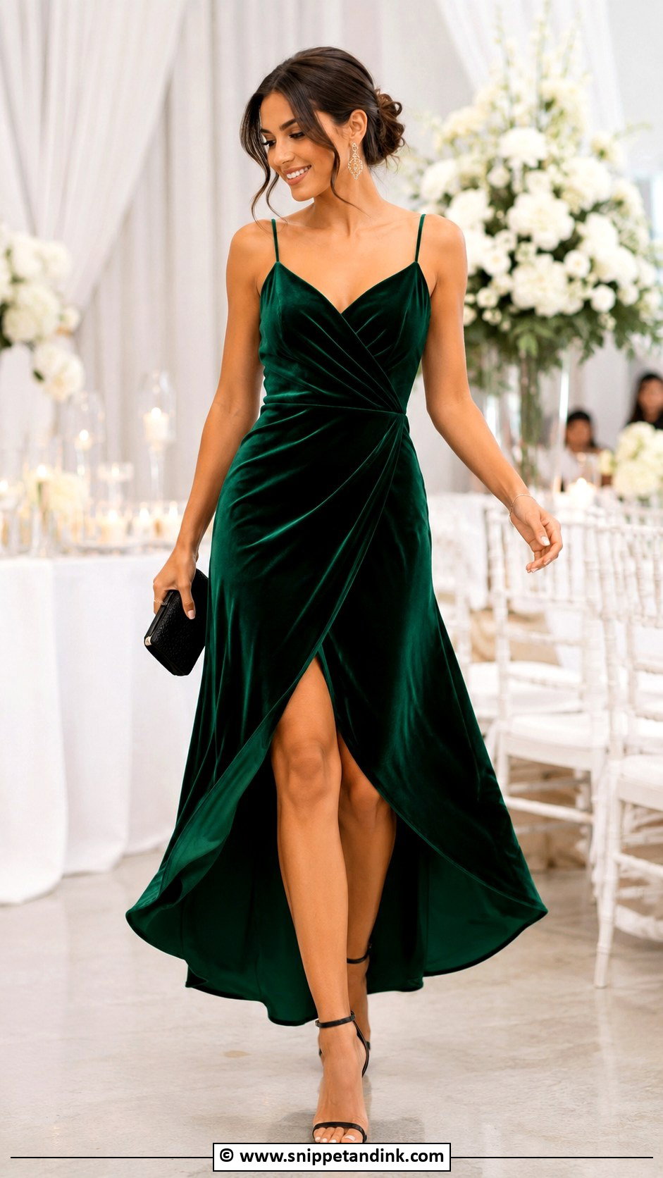 Velvet High Low Dress Wedding Guest - Snippet and Ink - 30 Velvet Dress for Wedding Ideas