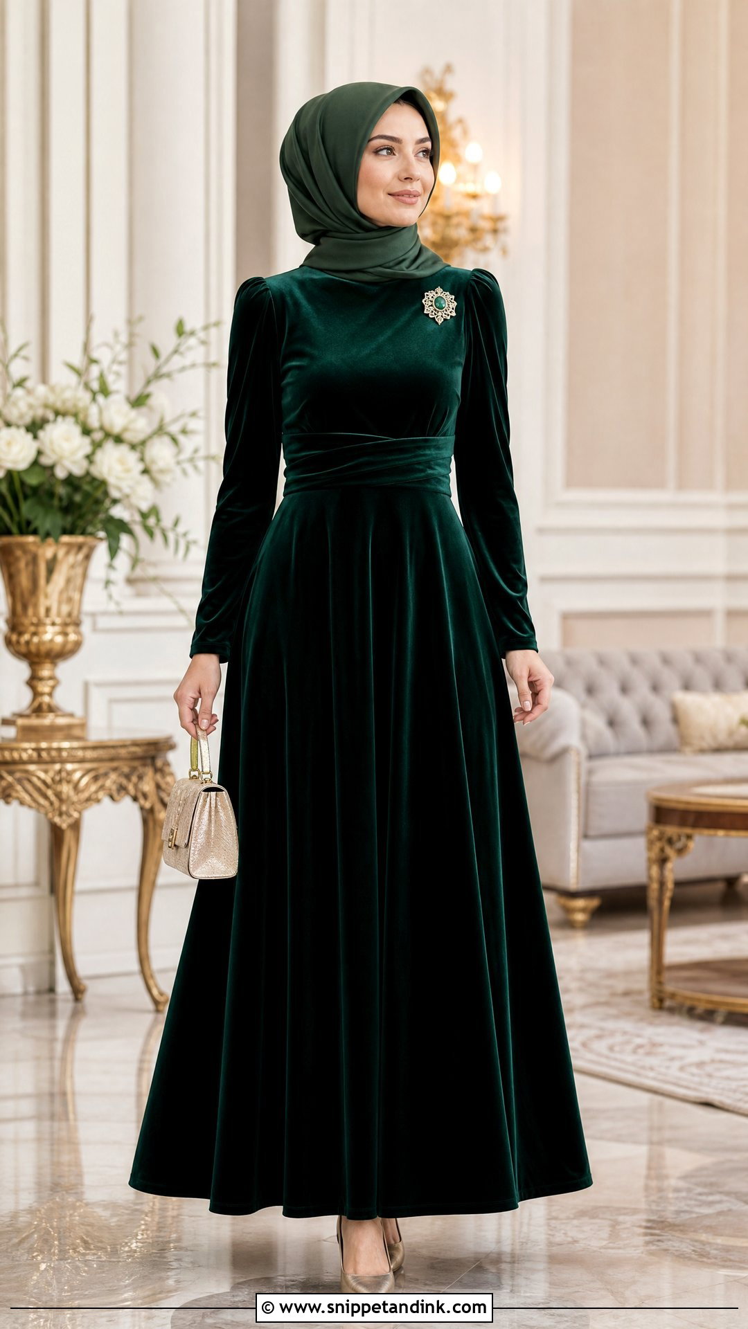 Velvet Hijabi Princess Dress - Snippet and Ink - 20 Hijabi Princess Dress Ideas
