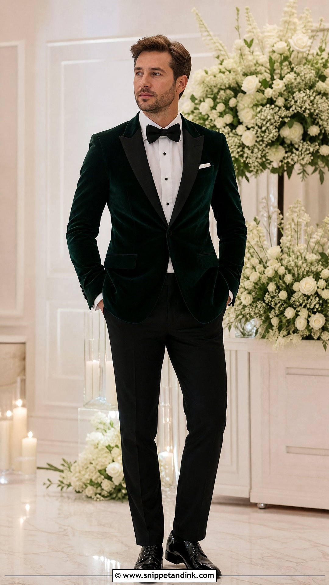 Velvet Jacket Groomsman Outfit - Snippet and Ink - 25 Groomsman Outfits