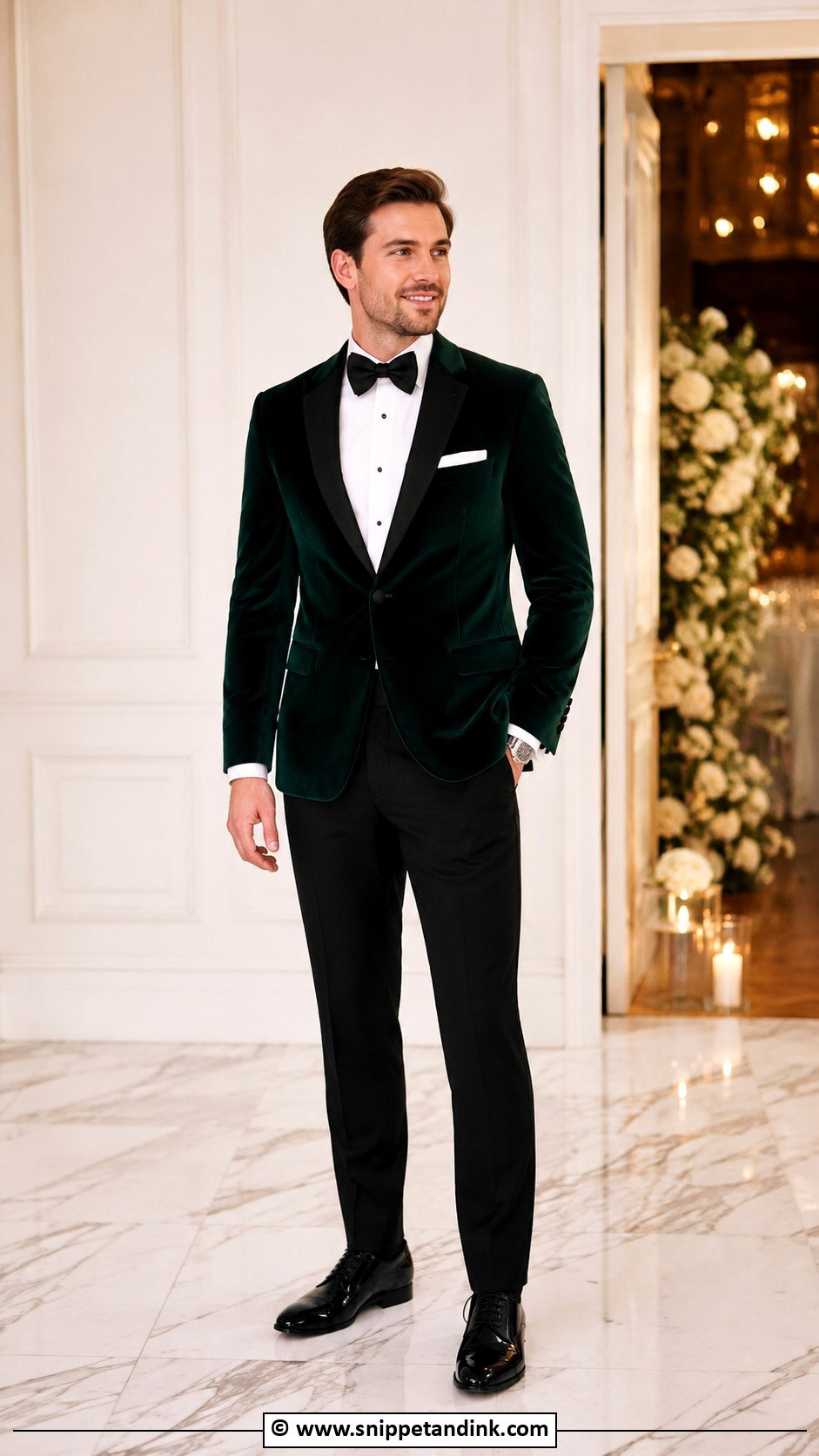 Velvet Jacket Hochzeitsanzug With Black Trousers - Snippet and Ink - 25 Hochzeitsanzug Ideas