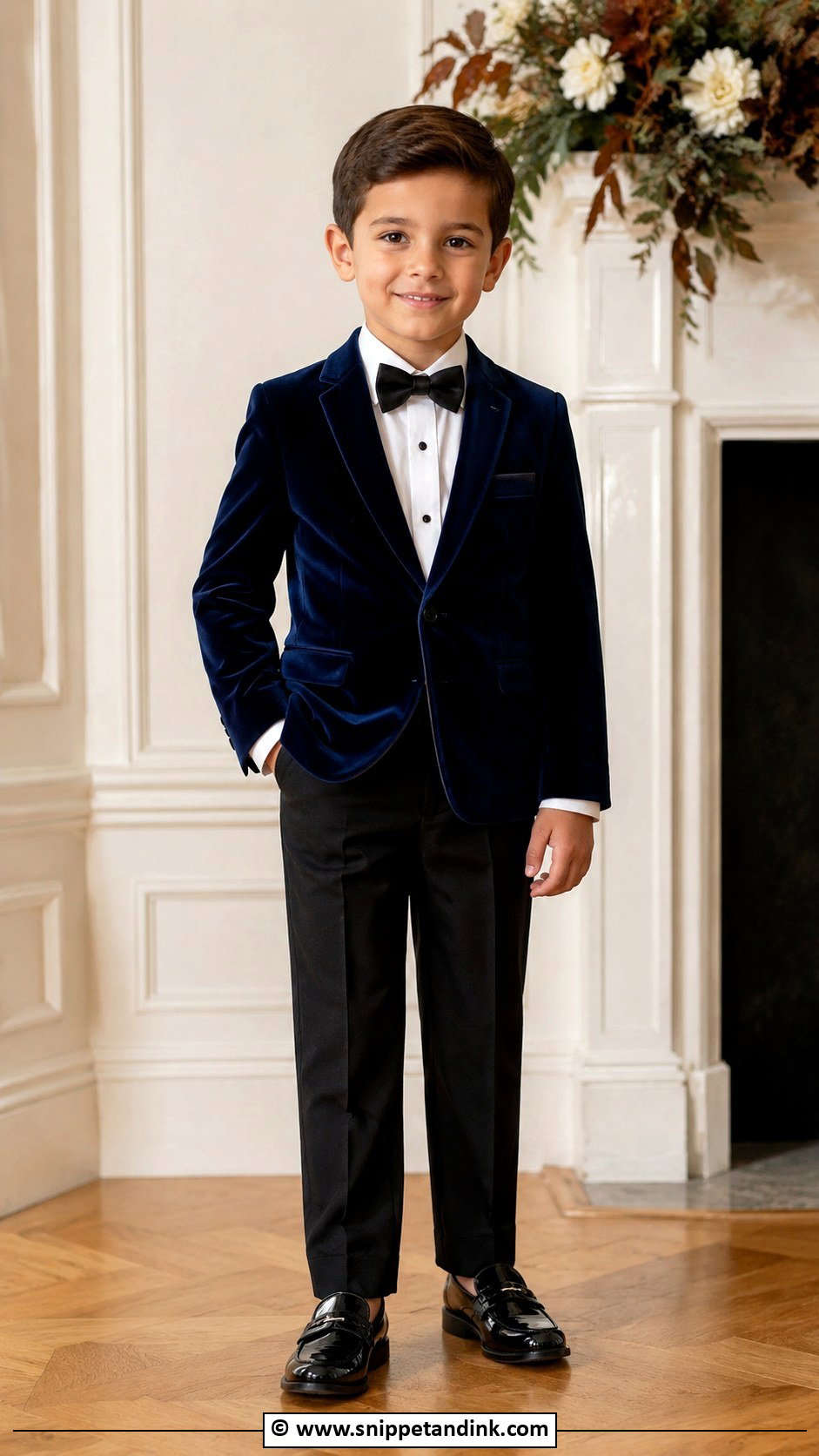 Velvet Jacket Ring Bearer Outfit - Snippet and Ink - 35 Ring Bearer Outfit Ideas