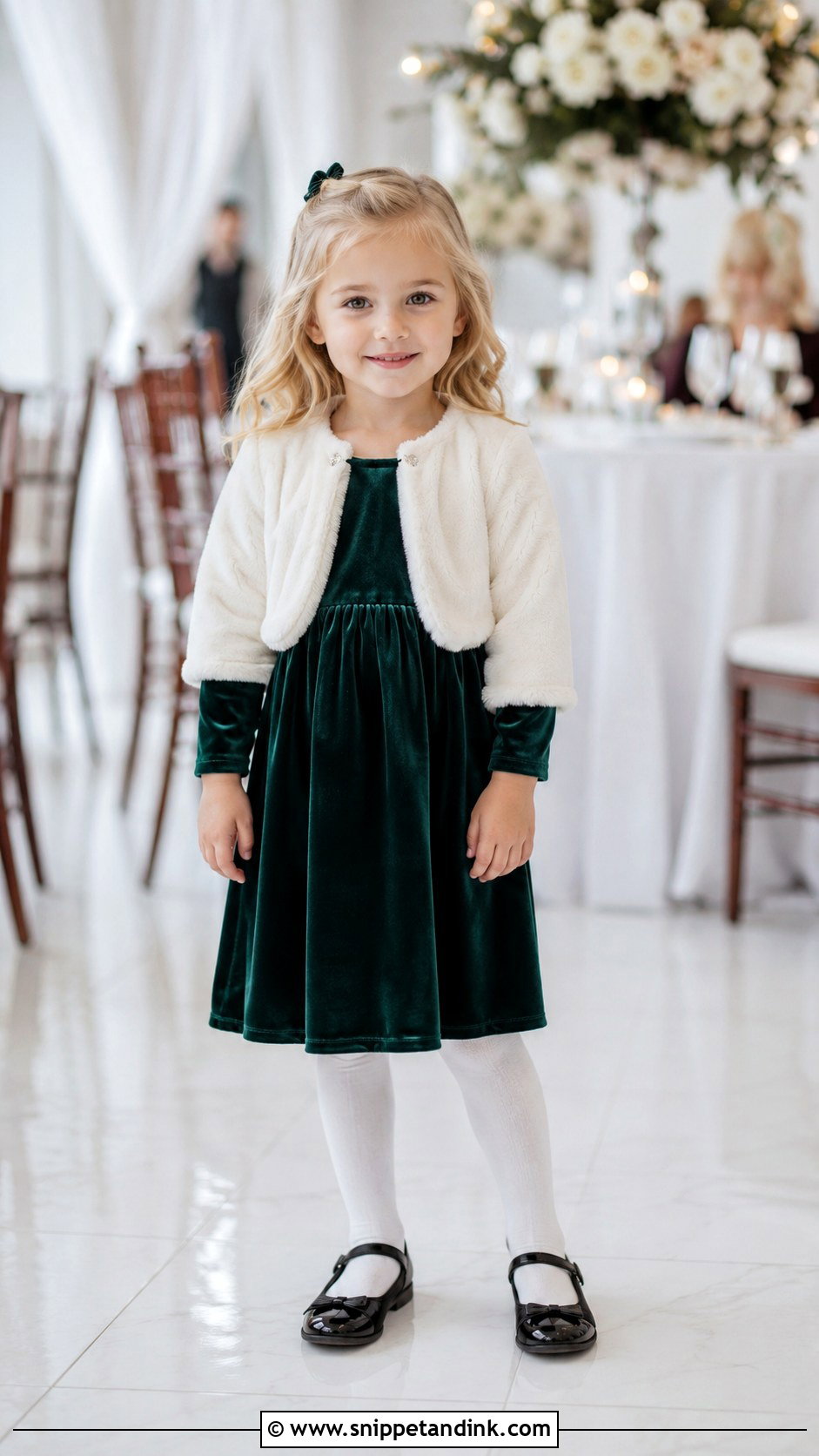 Velvet Kids Dress For Winter Wedding - Snippet and Ink - 25 Kids Dresses for Weddings