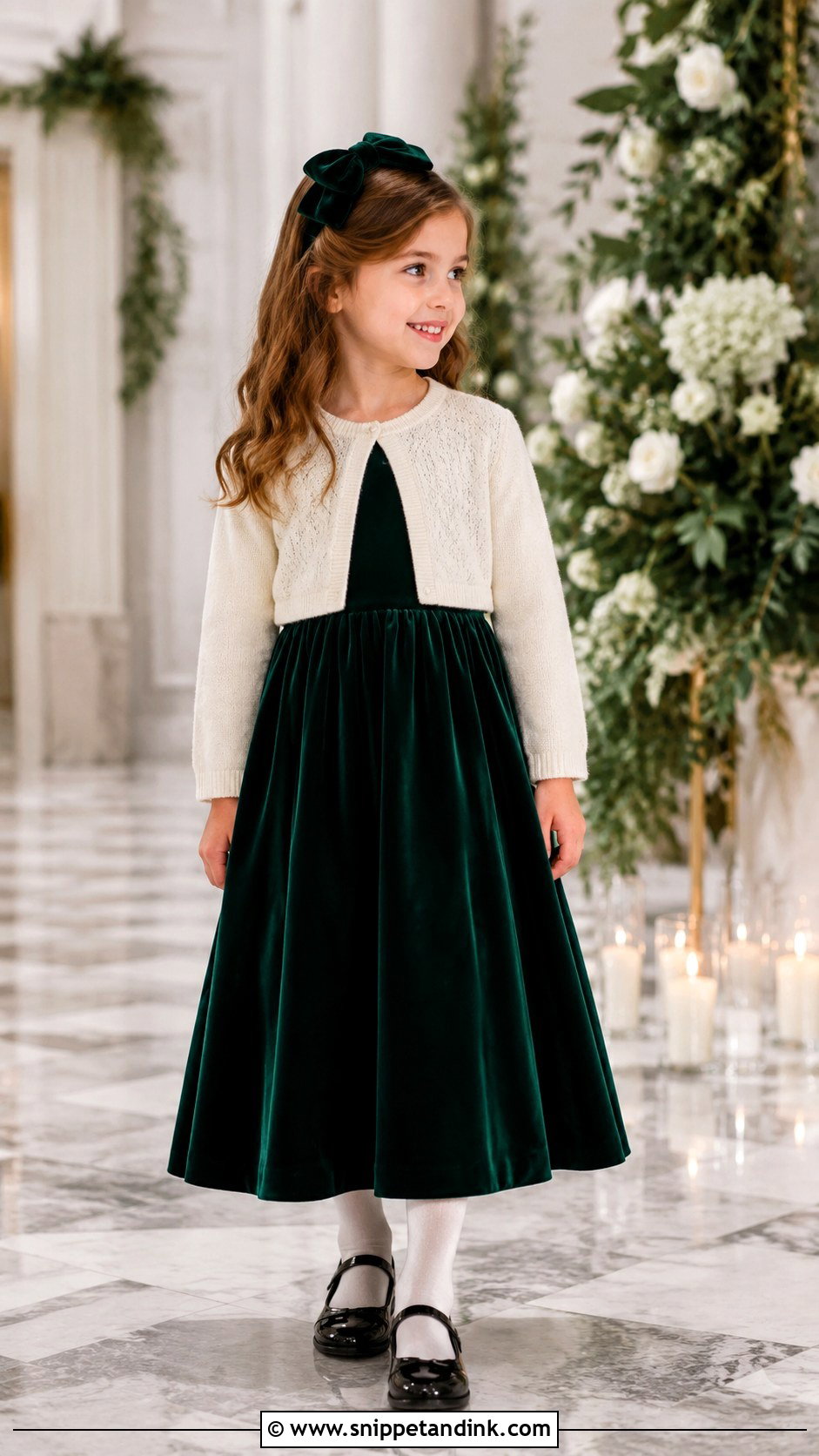 Velvet Kids Gown For Winter Wedding - Snippet and Ink - 20 Kids Gown Design Wedding Dresses
