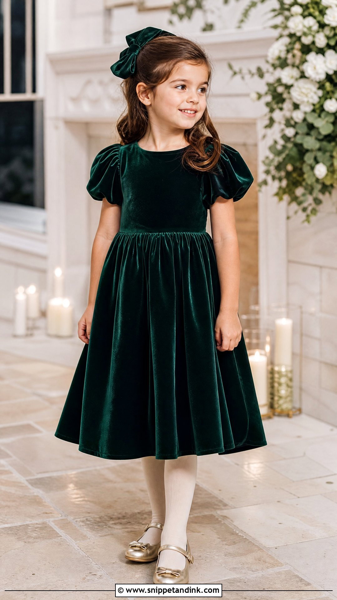 Velvet Kids Wedding Dress - Snippet and Ink - 20 Kids Wedding Dresses