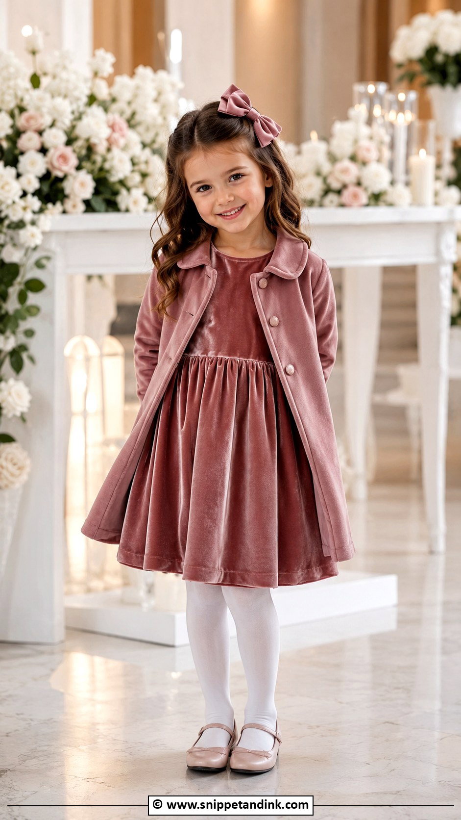 Velvet Kids Wedding Dress - Snippet and Ink - 30 Kids Wedding Dress Ideas