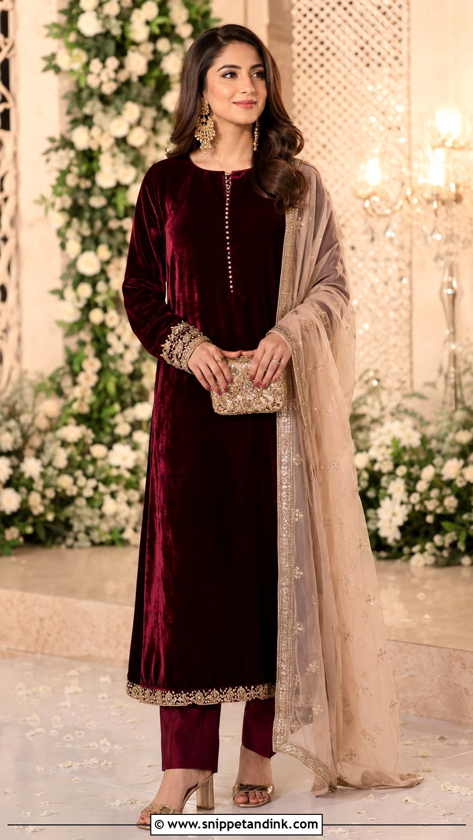 Velvet Kurta For Wedding - Snippet and Ink - 25 Kurta for Wedding Ideas